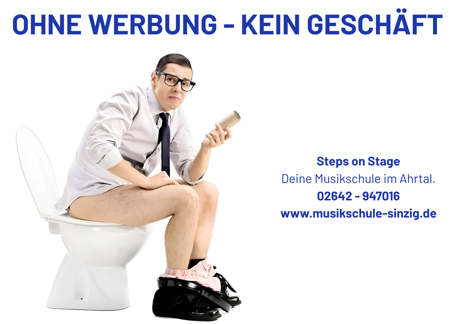 Werbeplakat der Musikschule Steps on Stage
